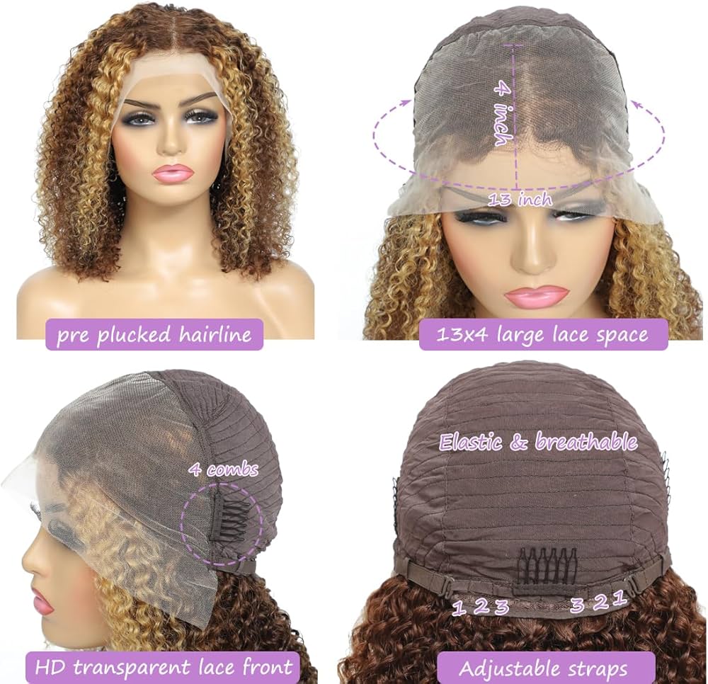 Highlight Wig Human Hair Deep