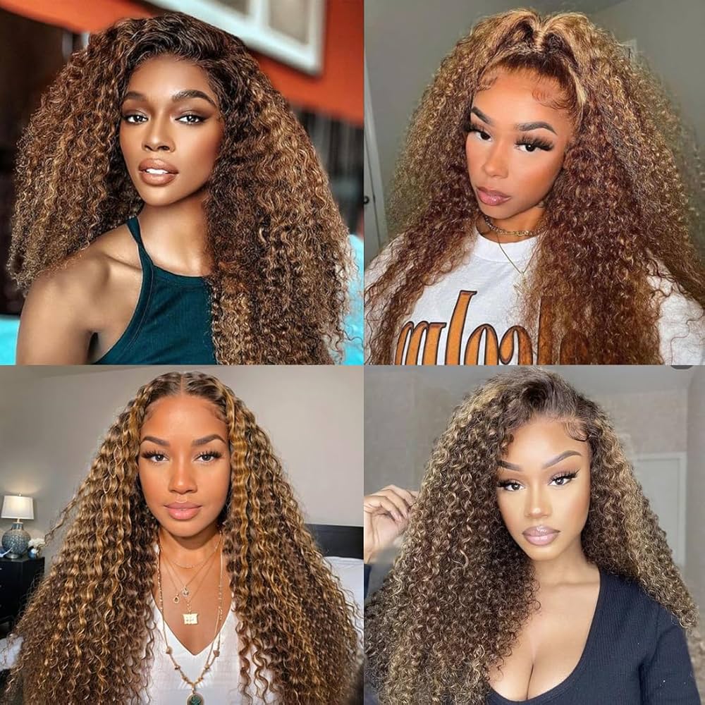 Highlight Wig Human Hair Deep