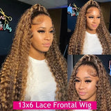 Highlight Wig Human Hair Deep