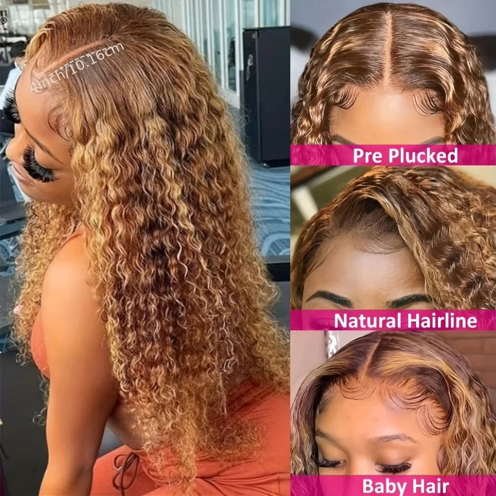 Highlight Wig Human Hair Deep